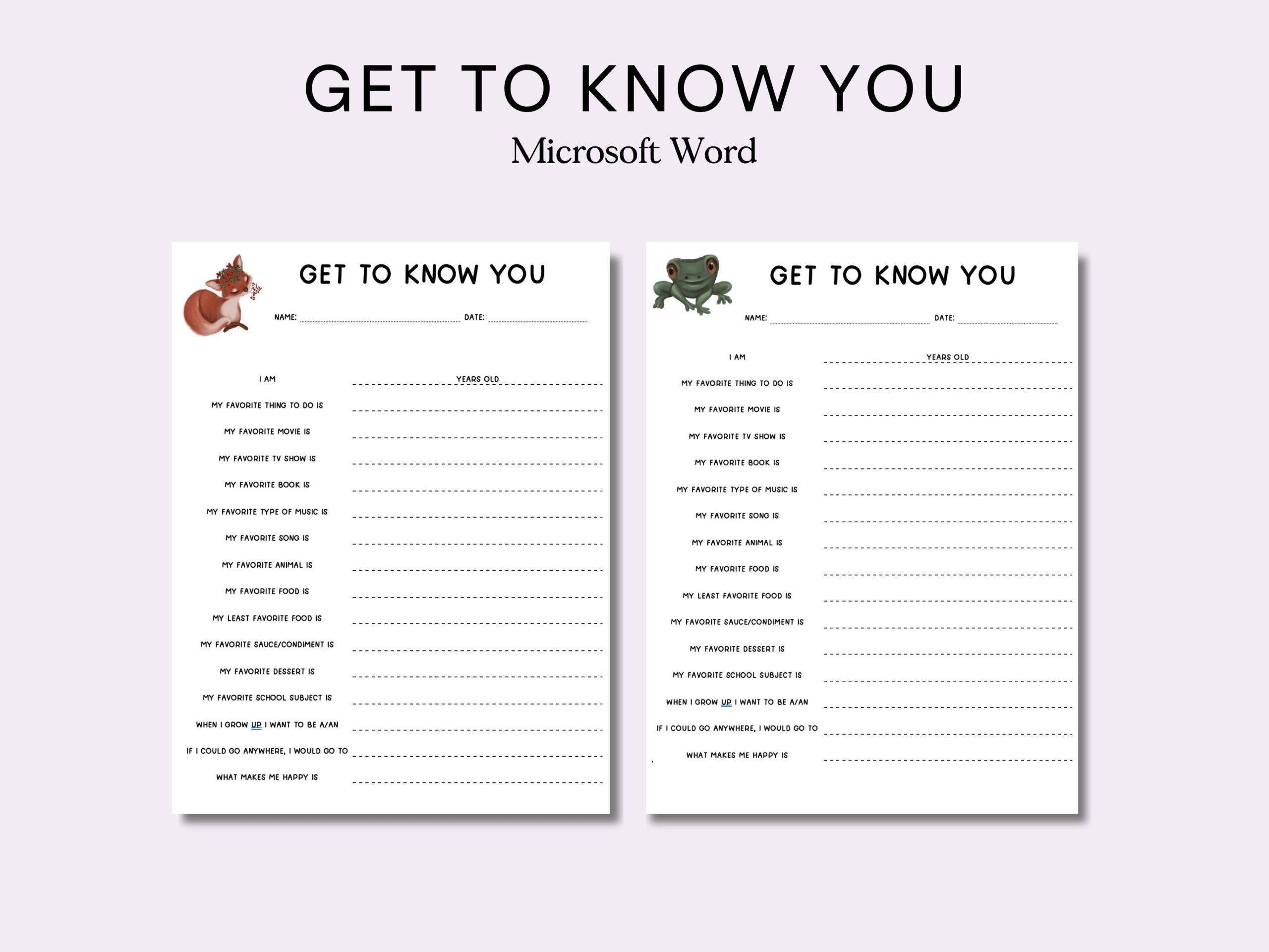 Editable Get To Know You Worksheet Digital Classroom Worksheet Team Activity Get To Know Me Worksheet First Day School Worksheet Etsy Editable Get To Know You Worksheet Digital Classroom Worksheet Team Activity Get To Know Me Worksheet First Day School Worksheet Etsy