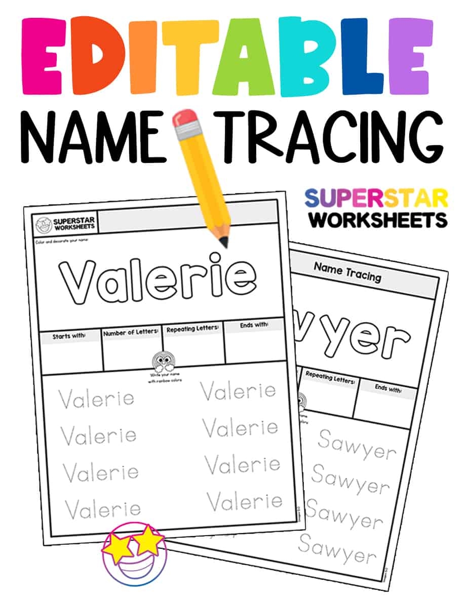 trace your name worksheet free