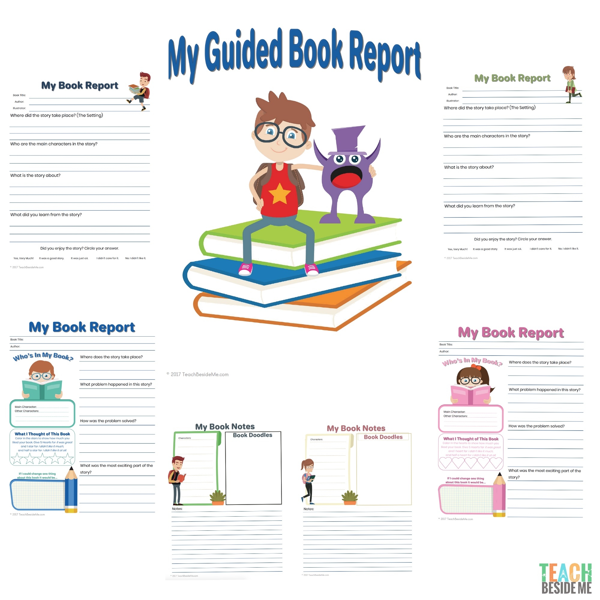 Elementary Guided Book Report Teach Beside Me Elementary Guided Book Report Teach Beside Me