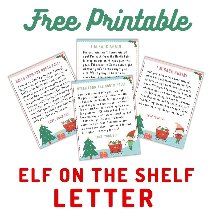 elf on the shelf letter template free printable