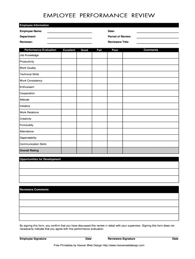 Employee Review Form Fill Online Printable Fillable Blank PdfFiller Employee Review Form Fill Online Printable Fillable Blank PdfFiller