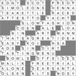 Enduring Style Crossword Clue Archives LAXCrossword
