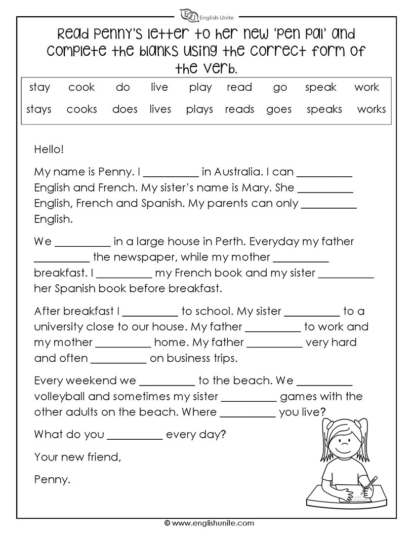 English Unite Correct Form Of The Verb Worksheet English Unite Correct Form Of The Verb Worksheet