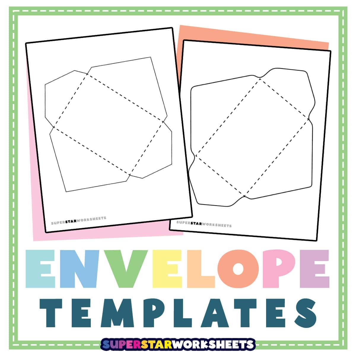 Envelope Template Superstar Worksheets Envelope Template Superstar Worksheets