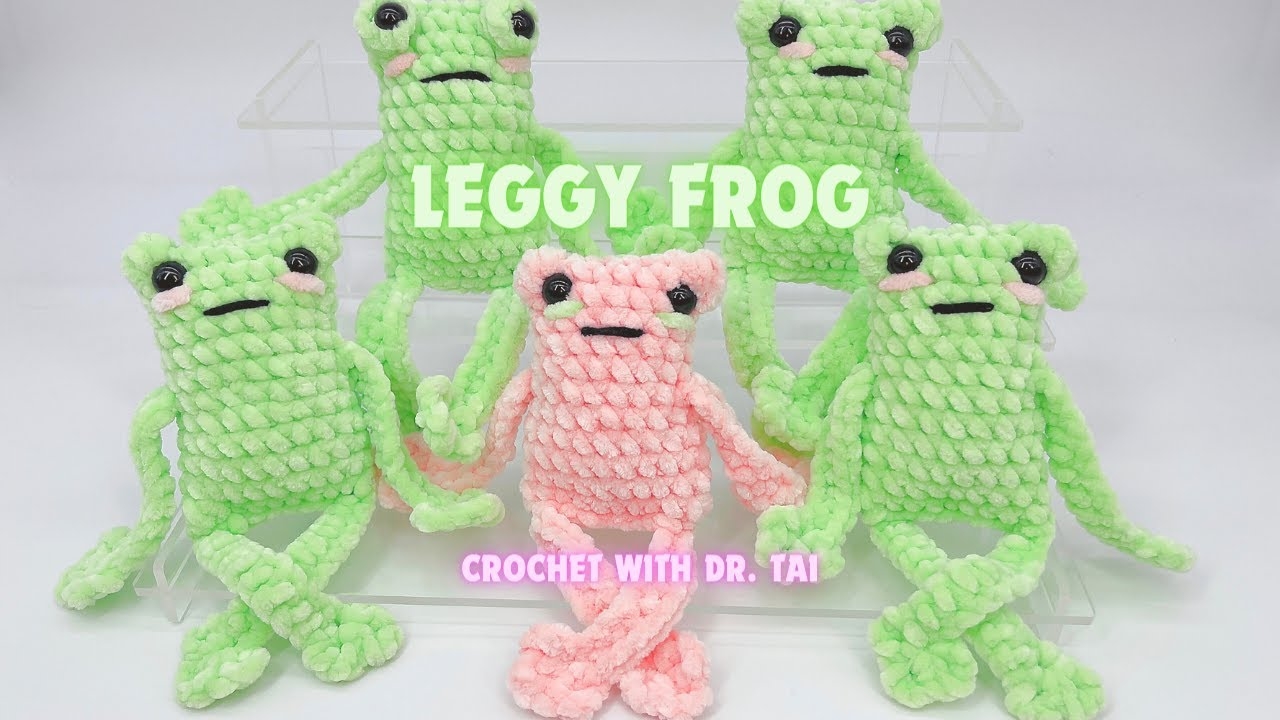 EP255 Leggy Frog Crochet Tutorial YouTube EP255 Leggy Frog Crochet Tutorial YouTube