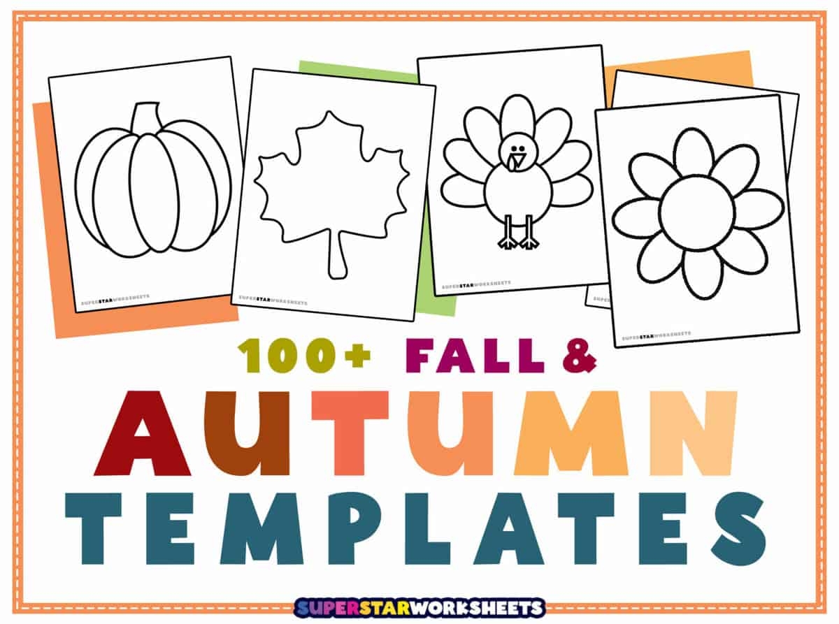 Fall Templates Free Printables Superstar Worksheets