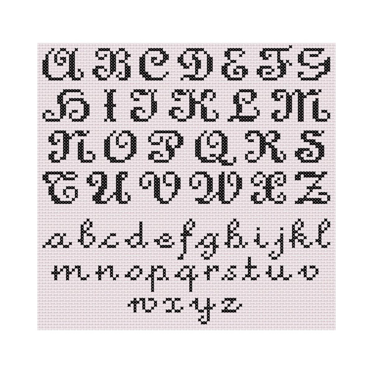 Fancy Alphabet Cross Stitch Pattern Letters PDF Etsy Fancy Alphabet Cross Stitch Pattern Letters PDF Etsy
