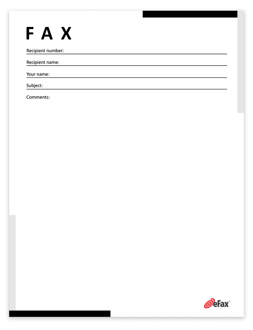 Fax Cover Sheet Free And Ready To Use Templates EFax Fax Cover Sheet Free And Ready To Use Templates EFax