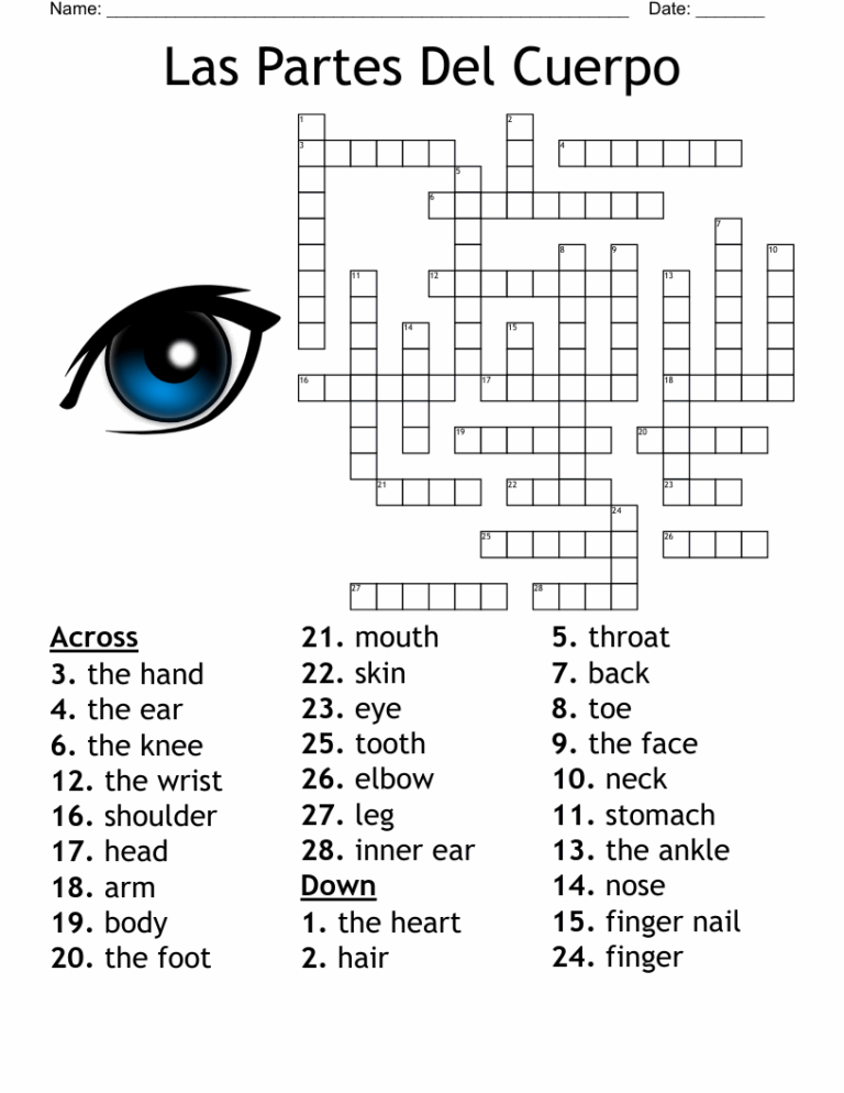Feet Crossword WordMint