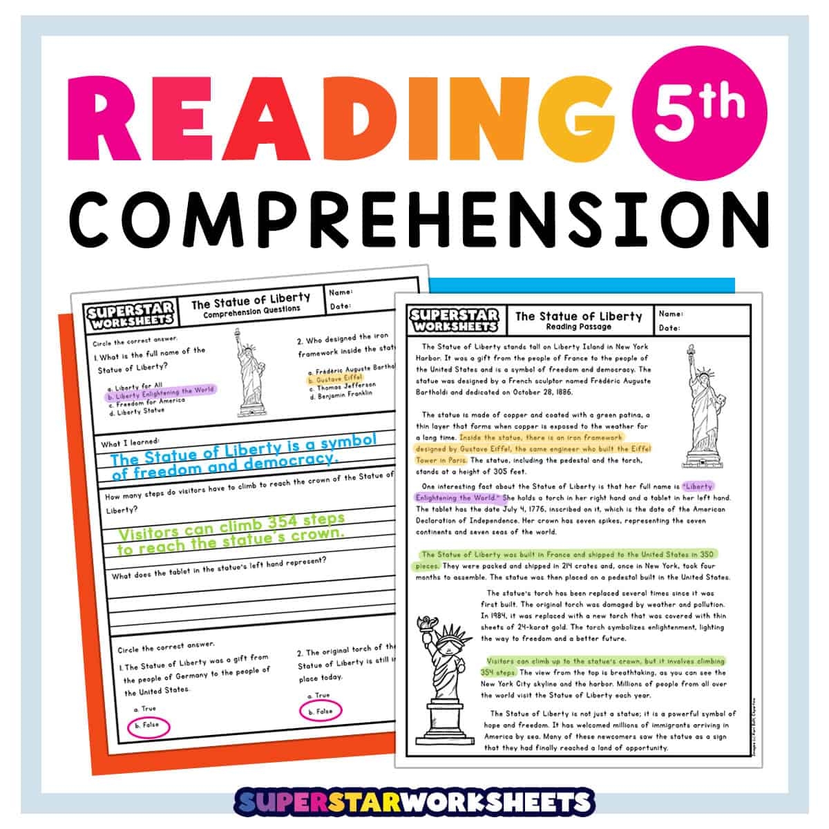 reading comprehension worksheets 5th grade reading comprehension worksheets 5th grade