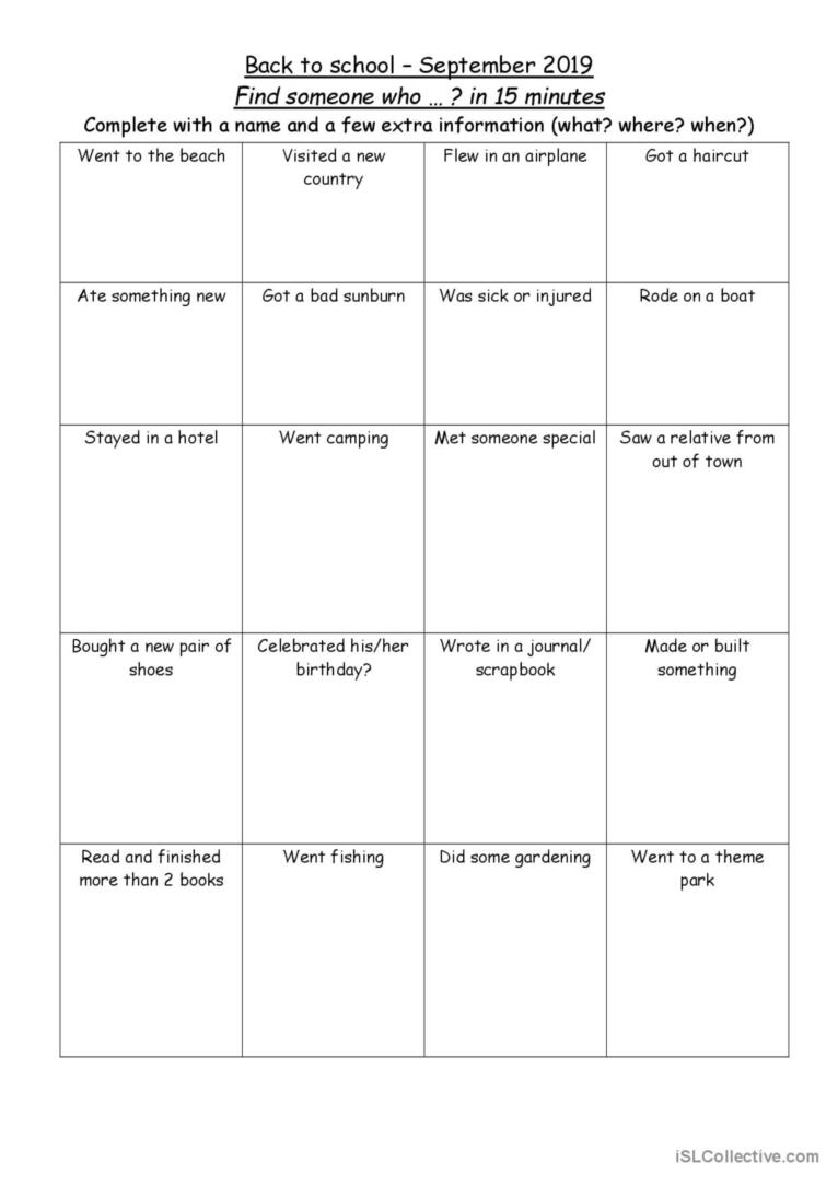Find Someone Who Icebreaker English ESL Worksheets Pdf Doc Find Someone Who Icebreaker English ESL Worksheets Pdf Doc