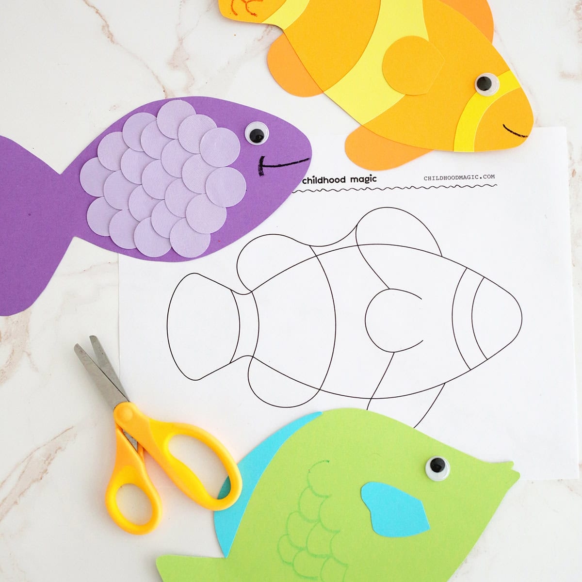 Fish Template Free Printable Childhood Magic Fish Template Free Printable Childhood Magic