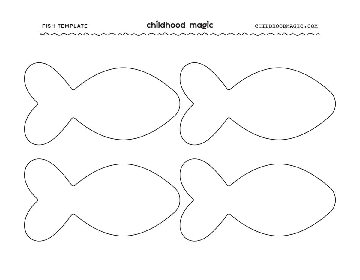 Fish Template Free Printable Childhood Magic Fish Template Free Printable Childhood Magic
