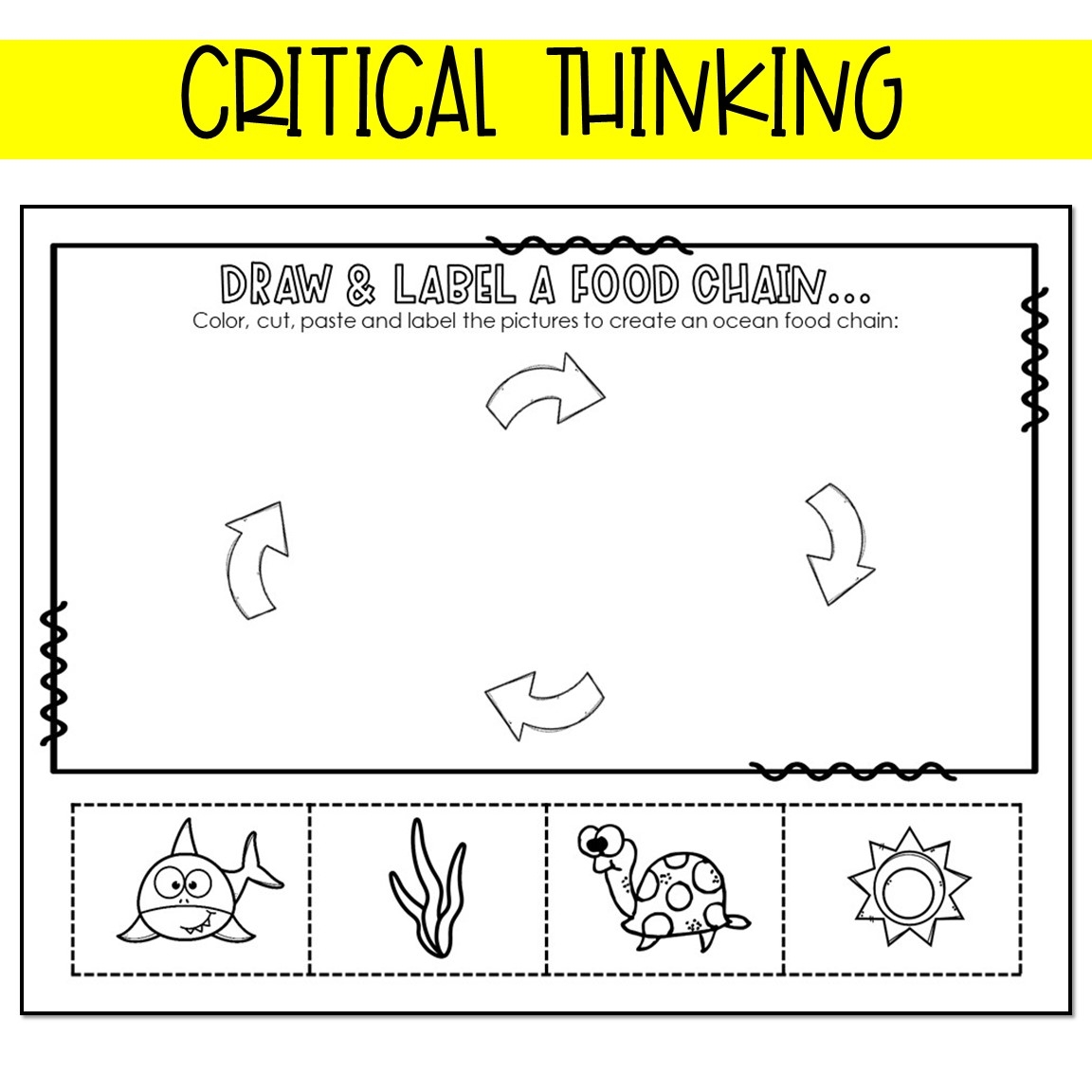 Food Chains And Food Webs Science Worksheets 2nd And 3rd Grade Made By Teachers Food Chains And Food Webs Science Worksheets 2nd And 3rd Grade Made By Teachers