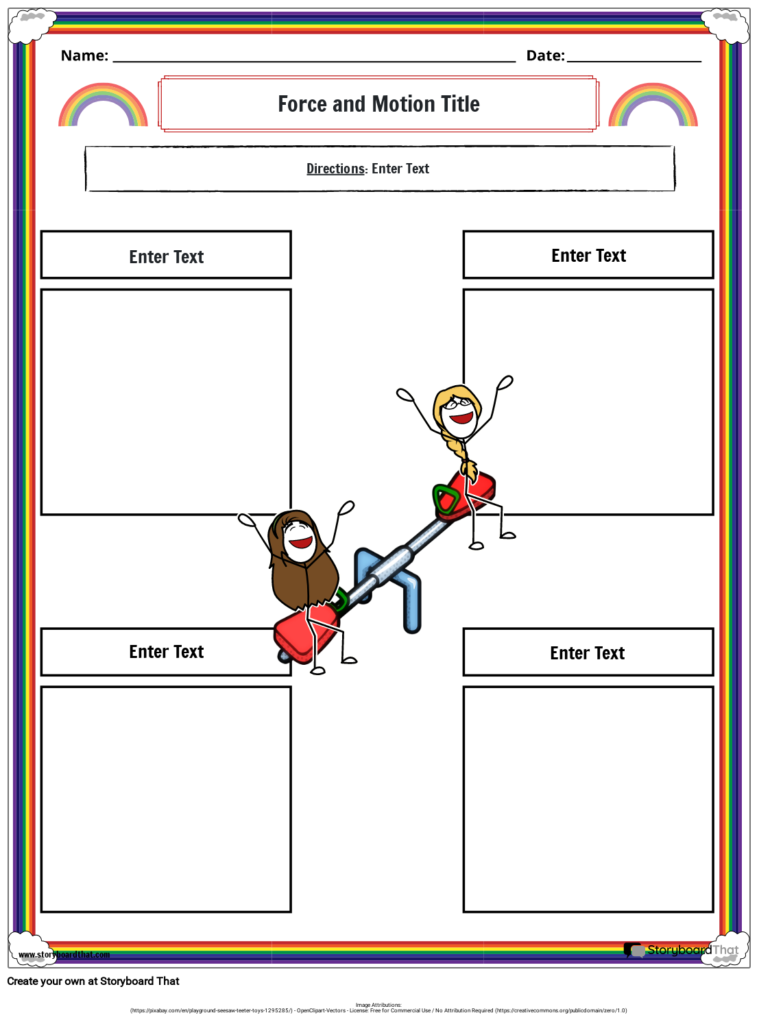 Force And Motion Worksheets Create With Storyboard That Force And Motion Worksheets Create With Storyboard That
