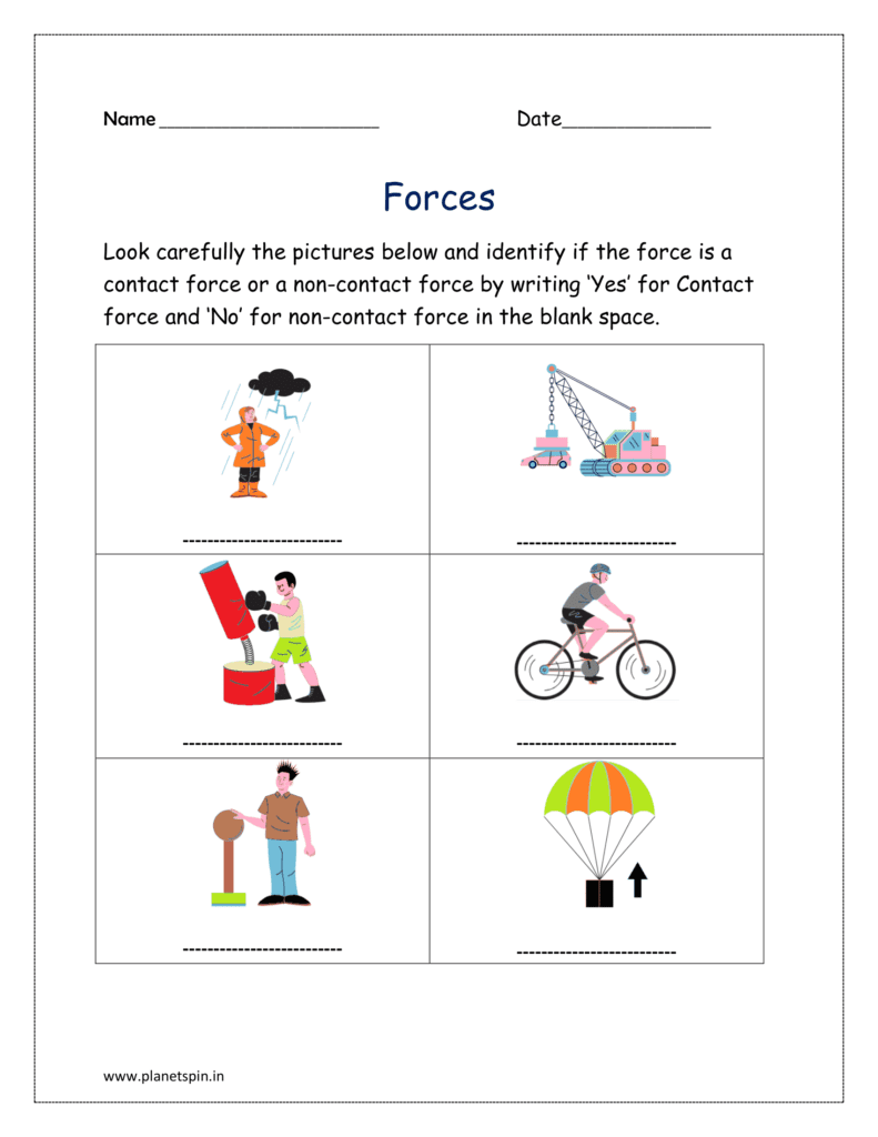 force and motion worksheets force and motion worksheets