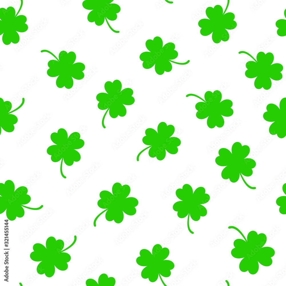 Four Leaf Clover Seamless Pattern Background Clover Sign Symbol Pattern Stock Vector Adobe Stock Four Leaf Clover Seamless Pattern Background Clover Sign Symbol Pattern Stock Vector Adobe Stock