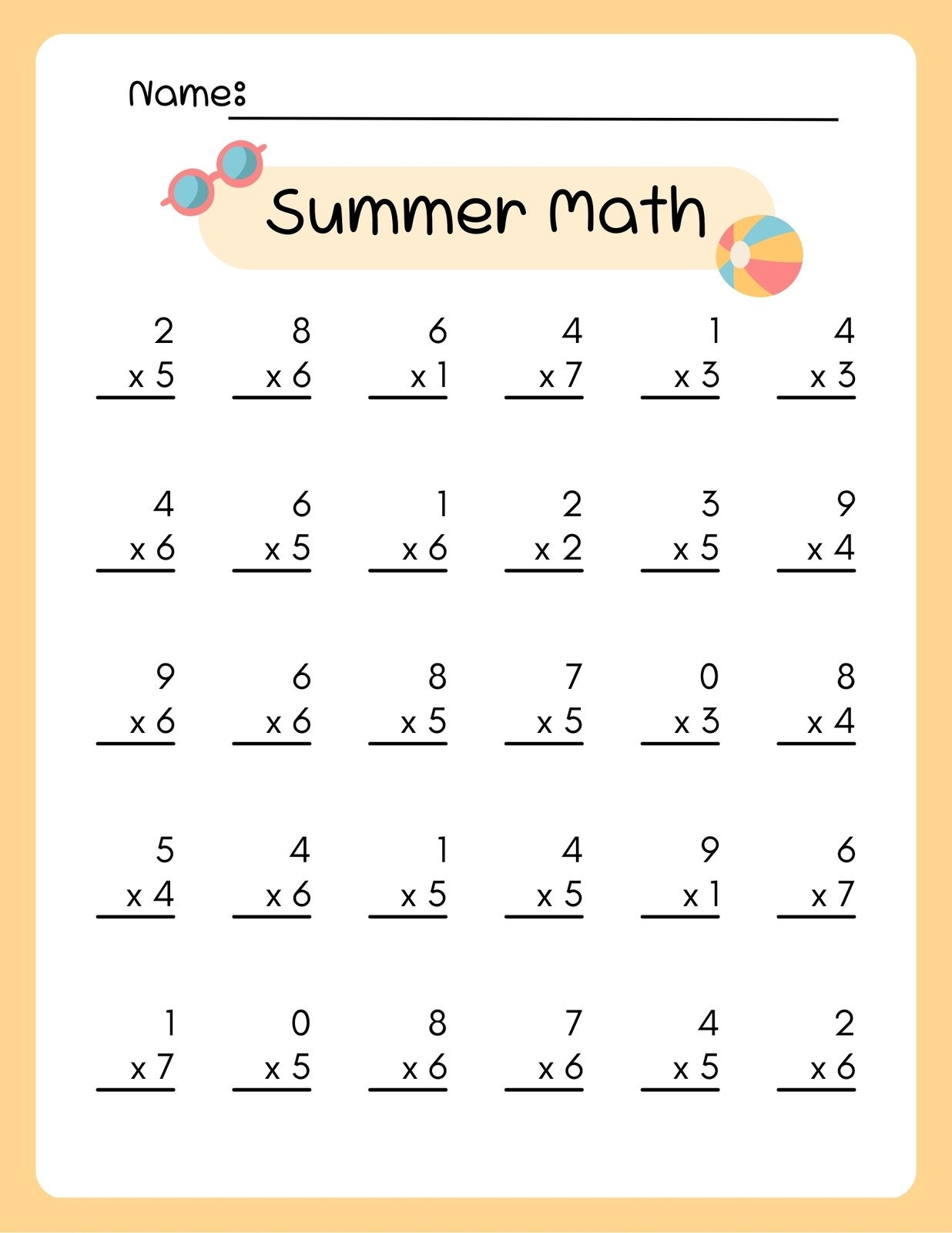 Free 3rd Grade Math Worksheets To Customize Canva Free 3rd Grade Math Worksheets To Customize Canva