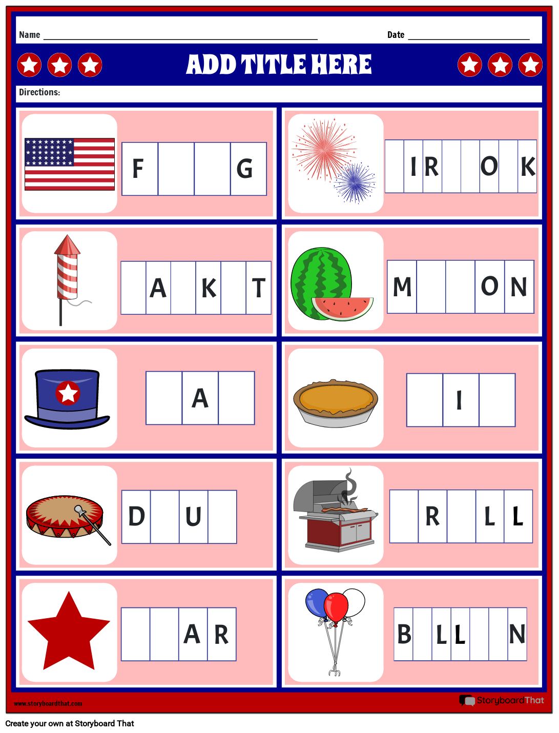 4th of july worksheets 4th of july worksheets