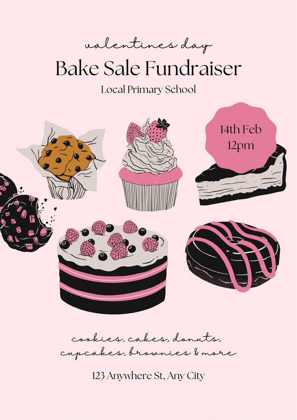 Free And Customizable Bake Sale Templates Canva