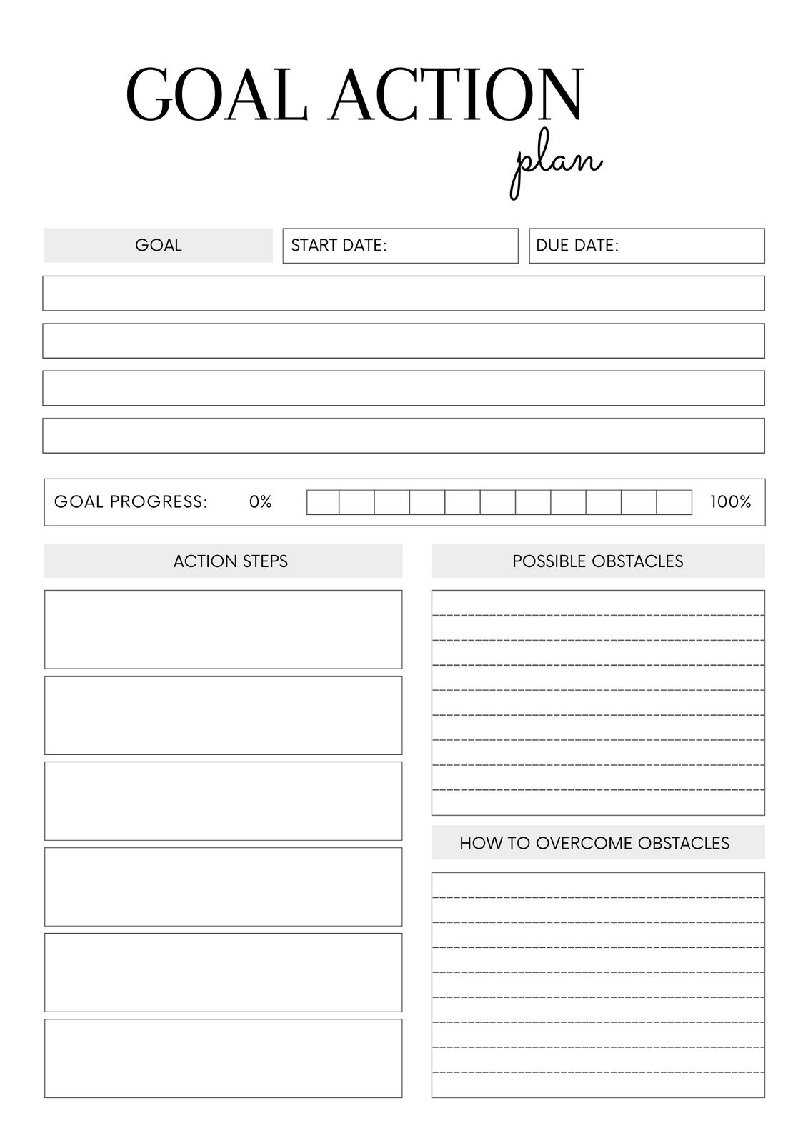 goal setting worksheet pdf