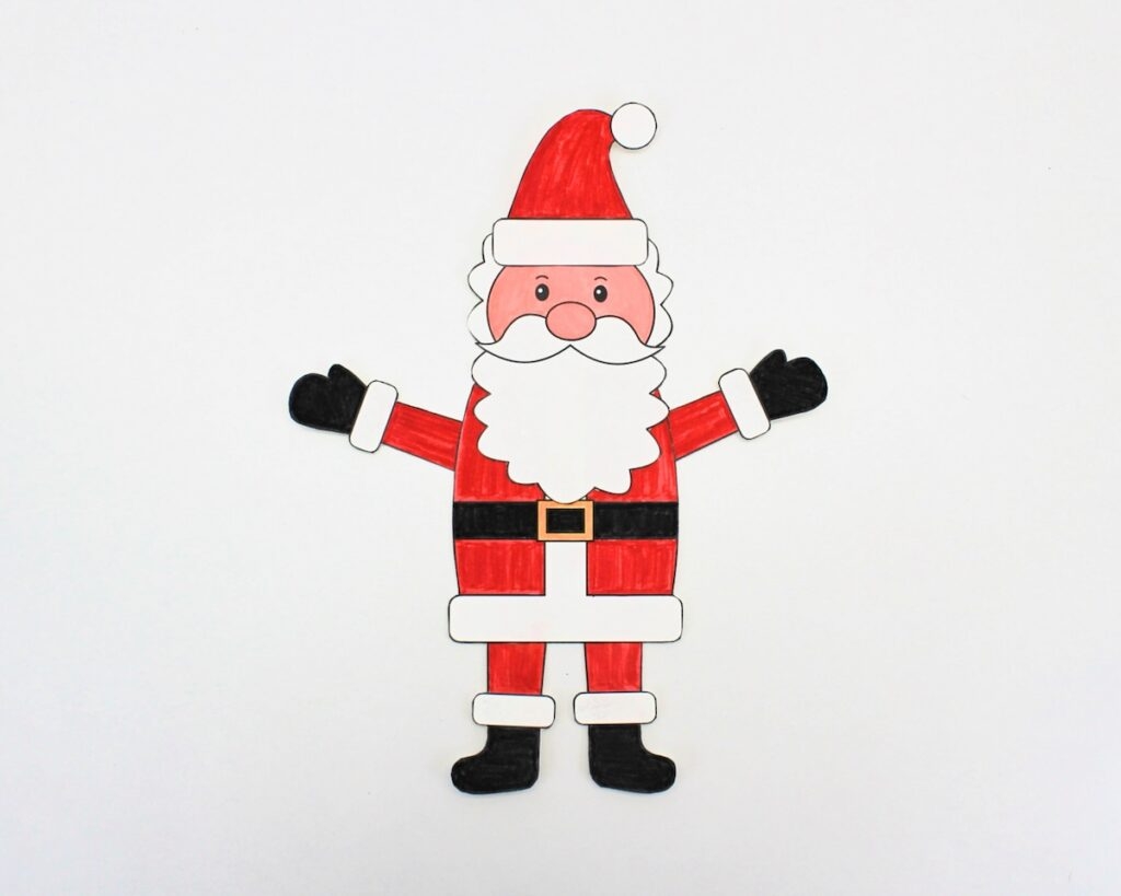 Free Build A Santa Printable The Craft at Home Family Free Build A Santa Printable The Craft at Home Family