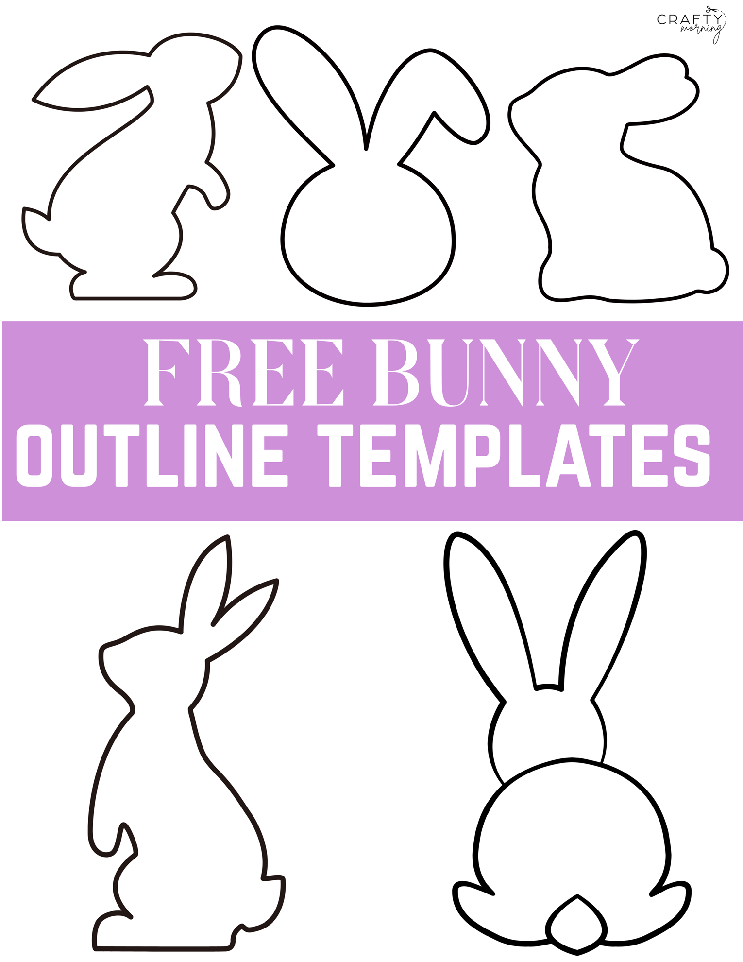 Free Bunny Outlines Printable Templates Crafty Morning Free Bunny Outlines Printable Templates Crafty Morning