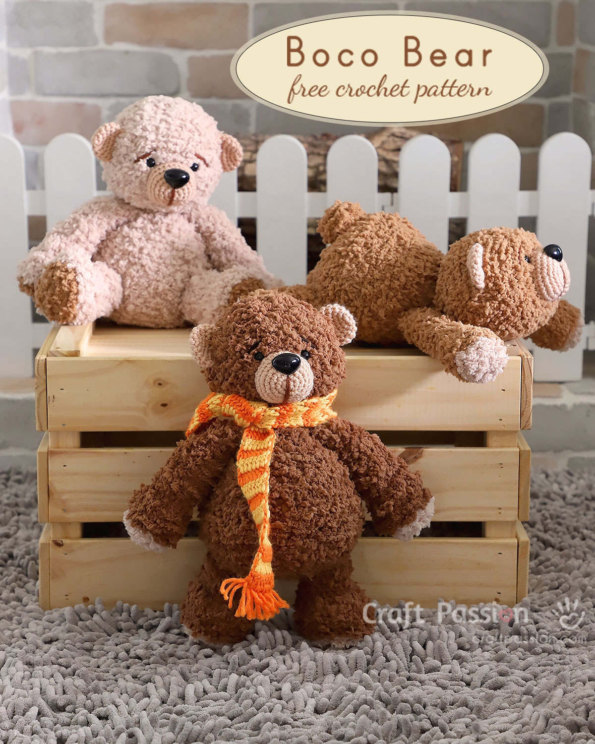 Free Crochet Amigurumi Bear Pattern Boco Craft Passion Free Crochet Amigurumi Bear Pattern Boco Craft Passion