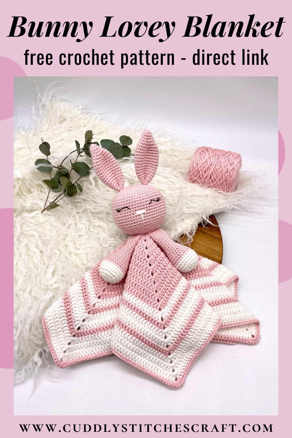 Free Crochet Bunny Lovey Pattern Square Blanket Cuddly Stitches Craft Free Crochet Bunny Lovey Pattern Square Blanket Cuddly Stitches Craft