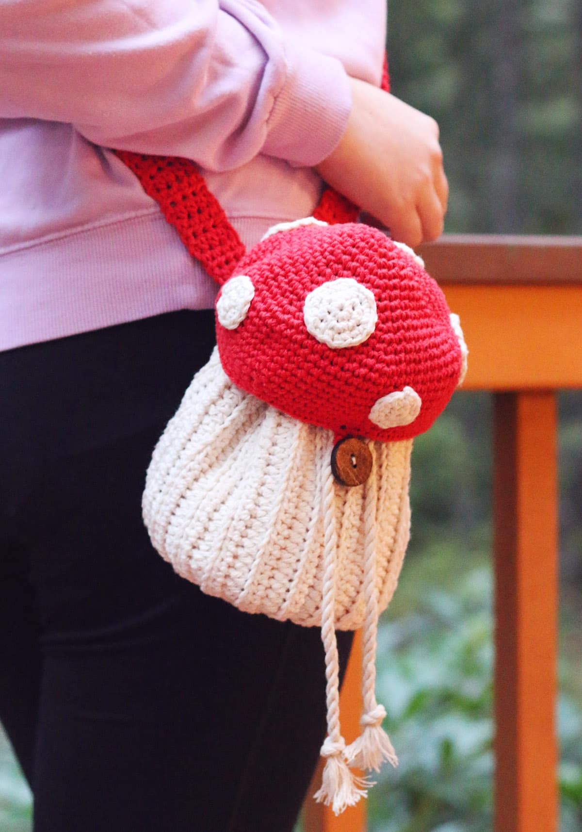 Free Crochet Mushroom Bag Pattern Free Crochet Mushroom Bag Pattern