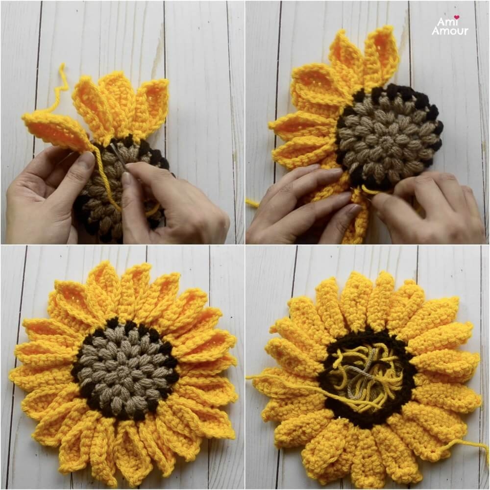 Free Crochet Pattern For Sunflower Sewing Pattern Library Free Crochet Pattern For Sunflower Sewing Pattern Library