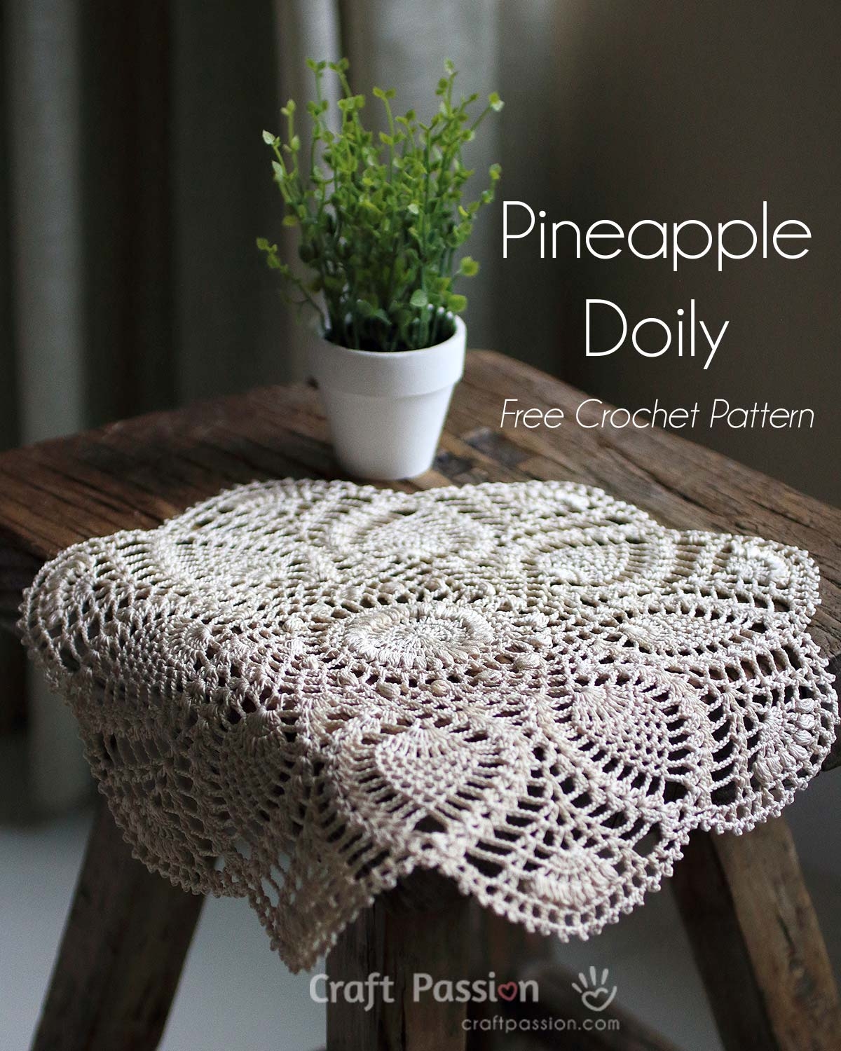 Free Crochet Pineapple Doily Pattern Craft Passion