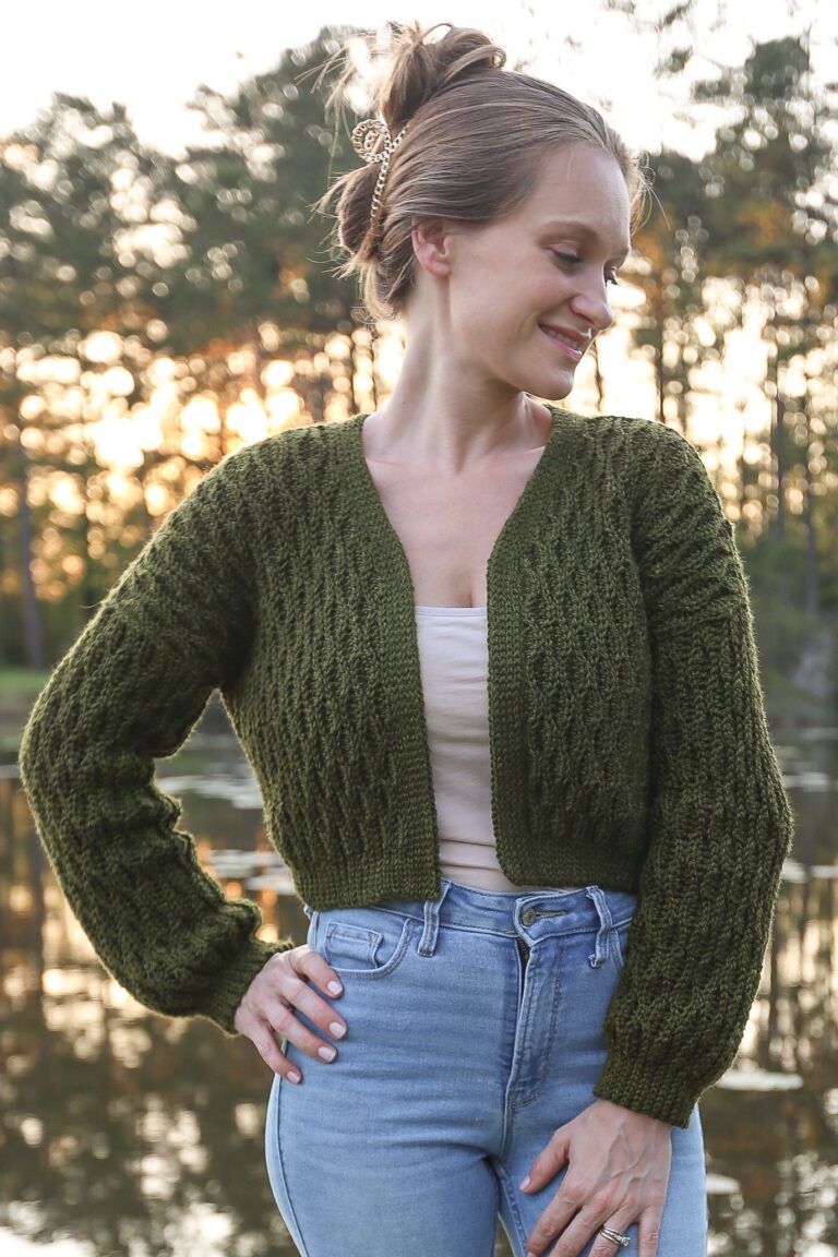 Free Cropped Crochet Cardigan Pattern Simple Slightly Oversized Life Yarn