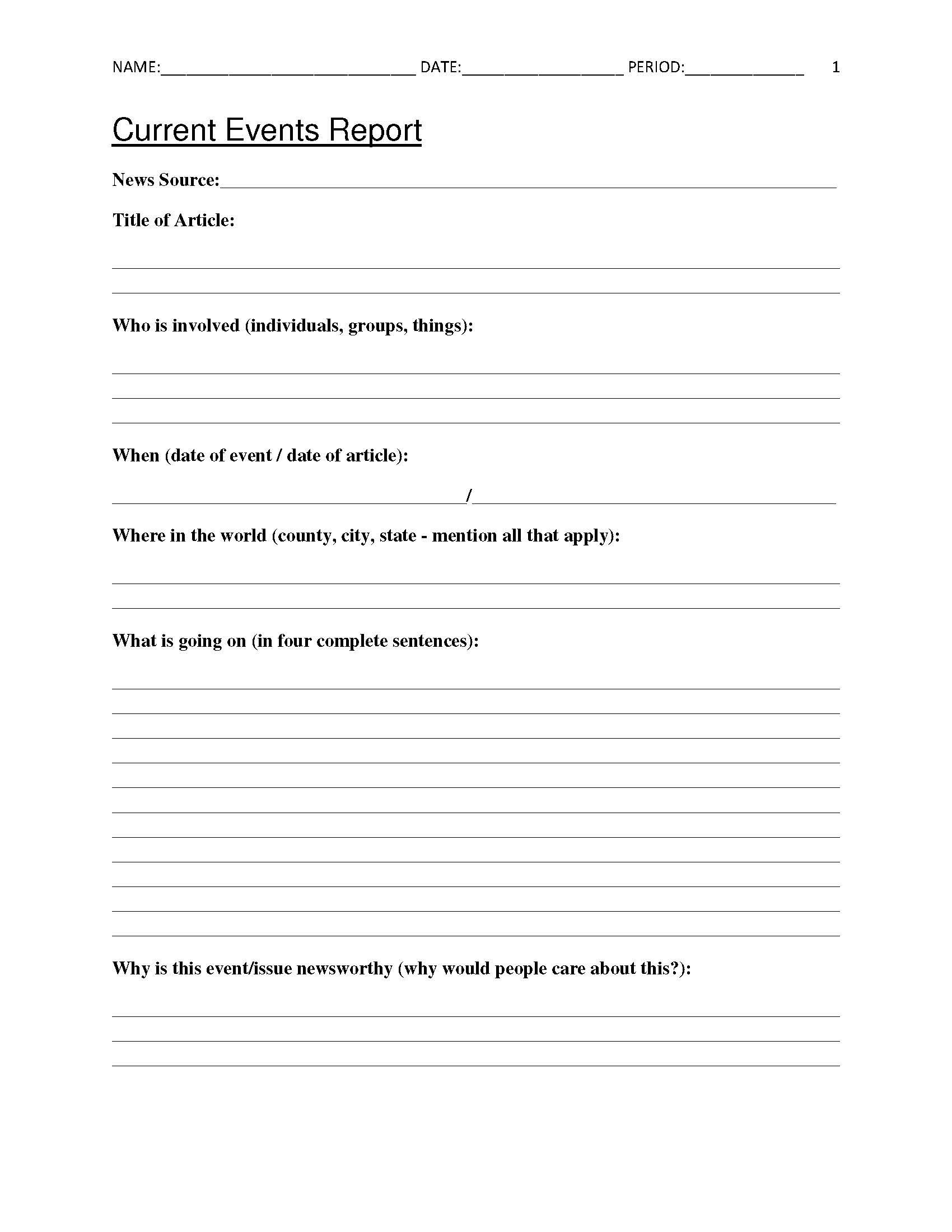 current events worksheet free current events worksheet free