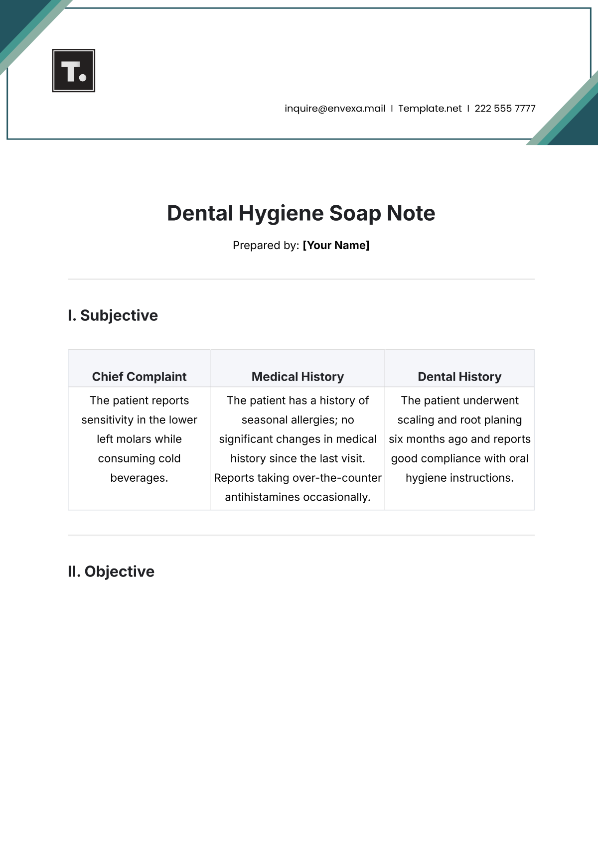 Free Dental Hygiene Soap Note Template To Edit Online Free Dental Hygiene Soap Note Template To Edit Online