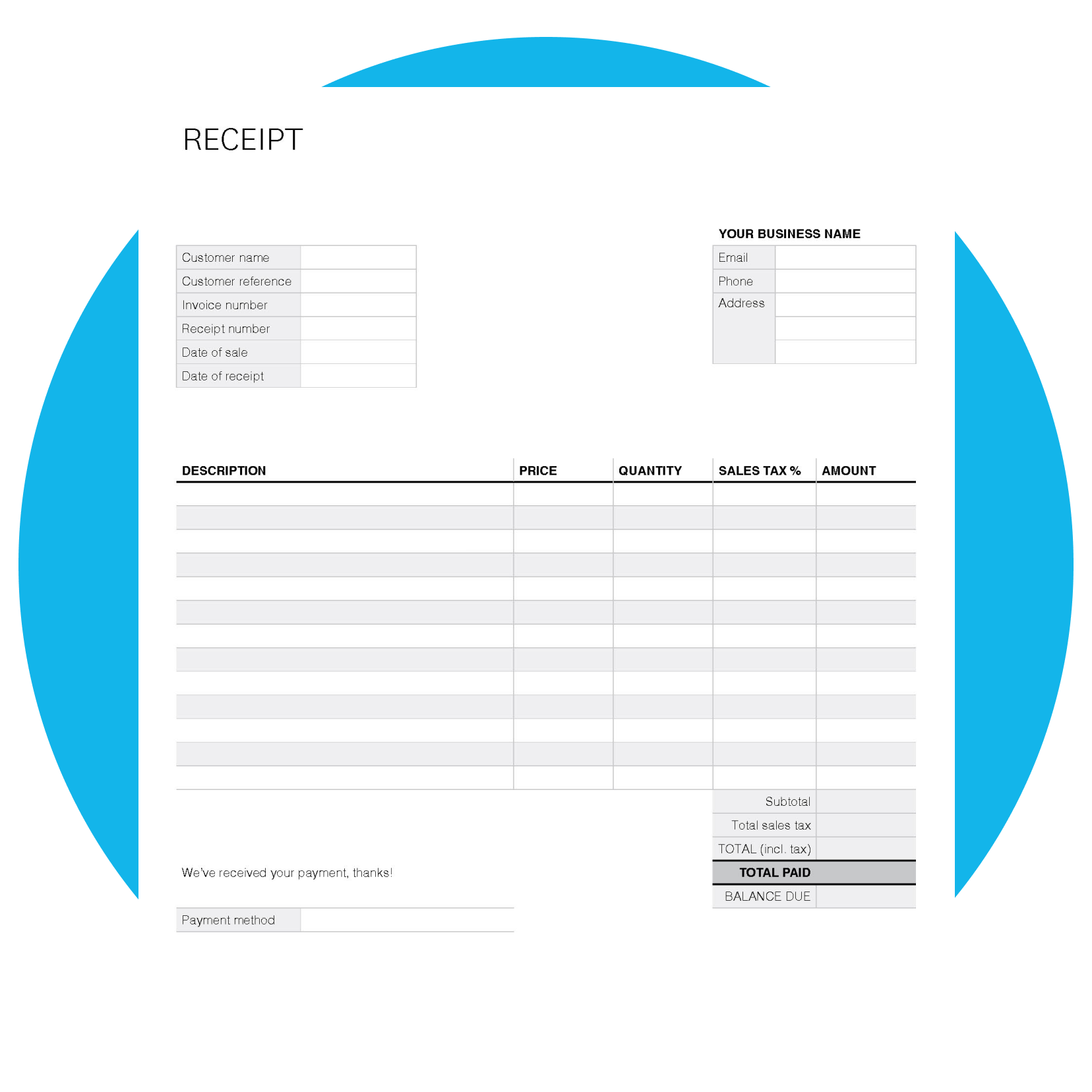 free printable donation receipt template