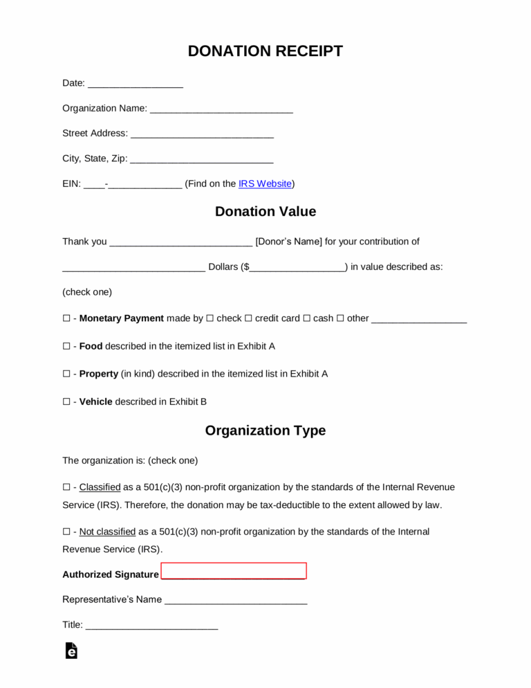 Free Donation Receipt Templates Samples PDF Word EForms