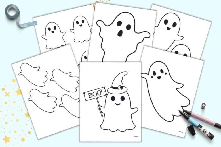 Free Halloween Ghost Printable Templates The Artisan Life