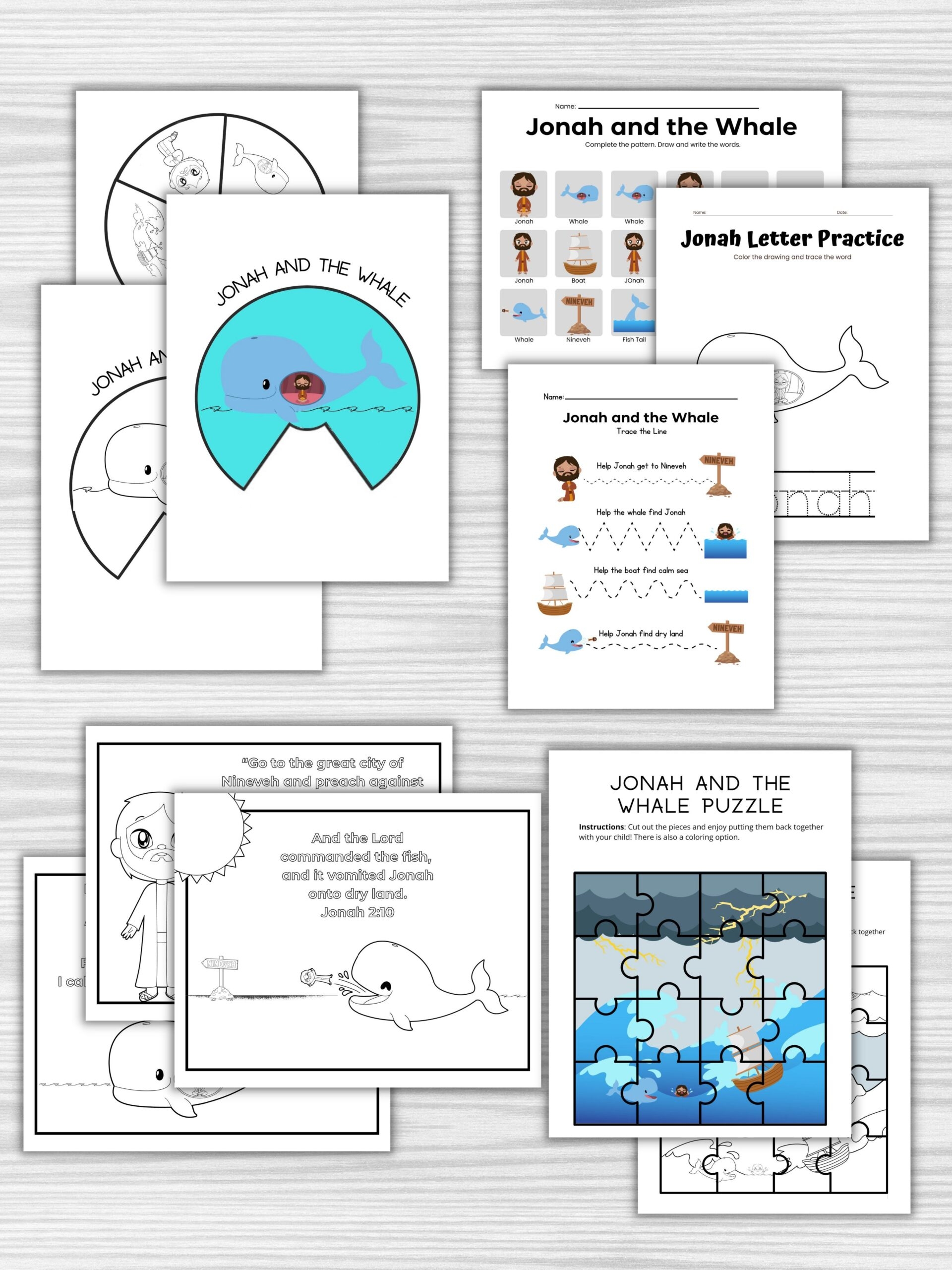 Free Jonah And The Whale Printables Healing Home Free Jonah And The Whale Printables Healing Home