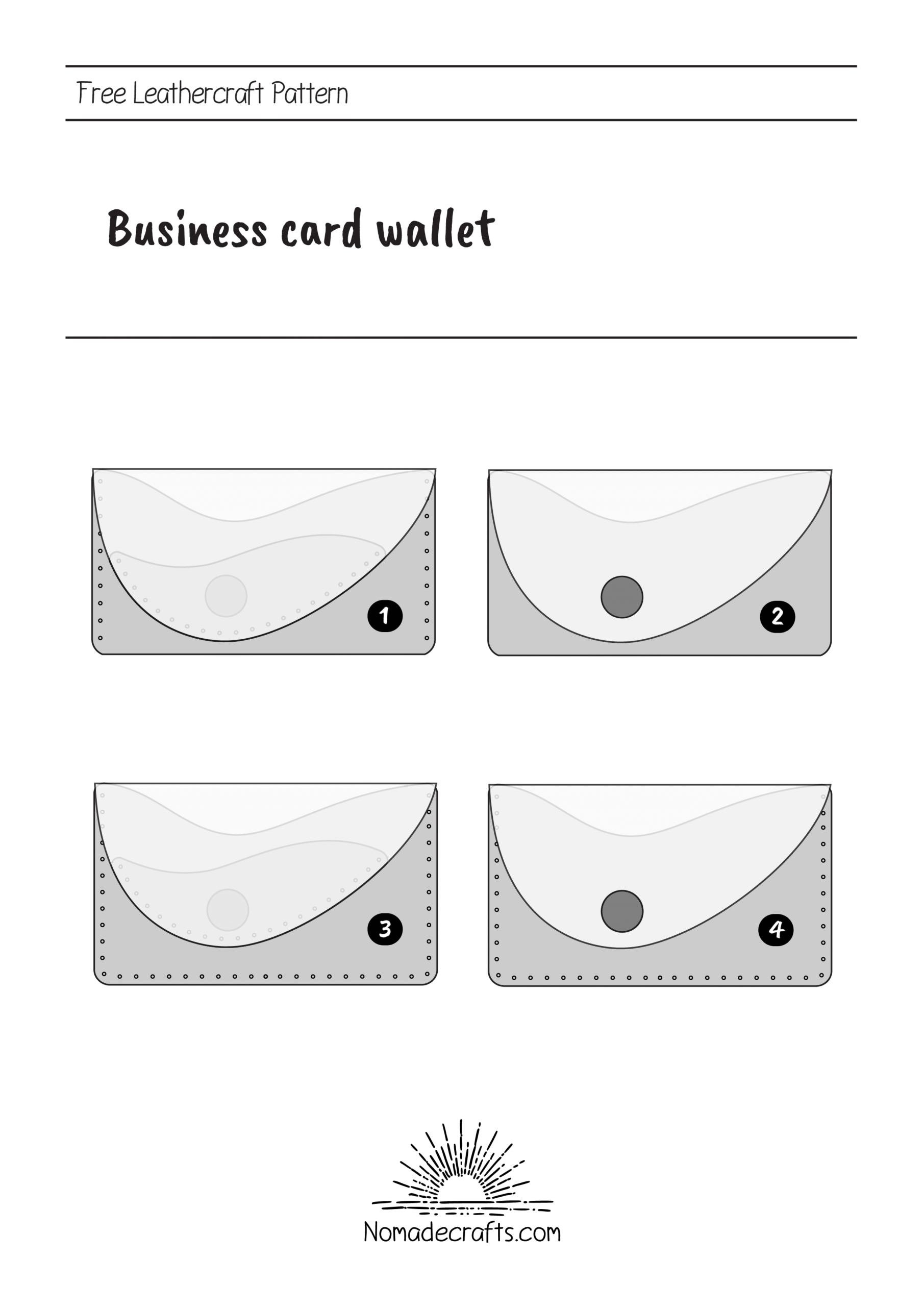 Free Leather craft Patterns NomadeCrafts Free Leather craft Patterns NomadeCrafts