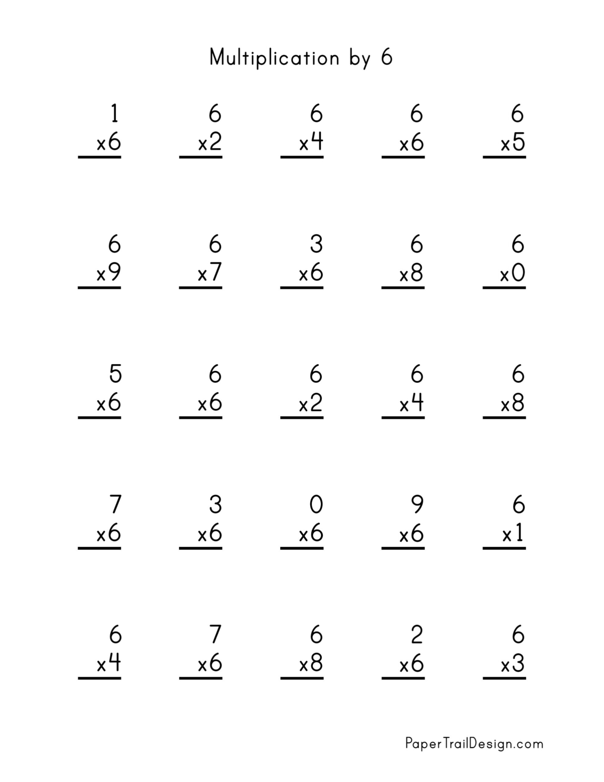 Free Multiplication Worksheets 1 12 Paper Trail Design Free Multiplication Worksheets 1 12 Paper Trail Design