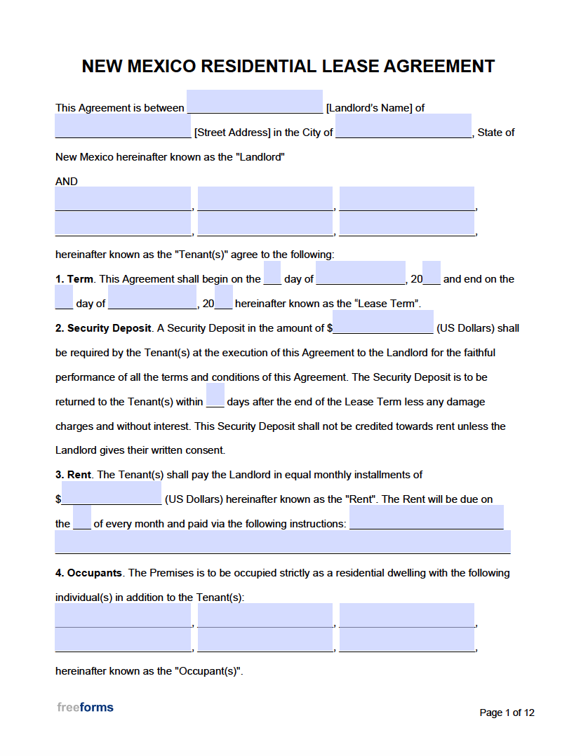 free printable rental lease agreement templates free printable rental lease agreement templates