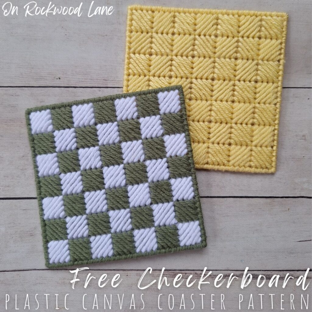 Free Plastic Canvas Checkerboard Coaster Pattern Free Plastic Canvas Checkerboard Coaster Pattern