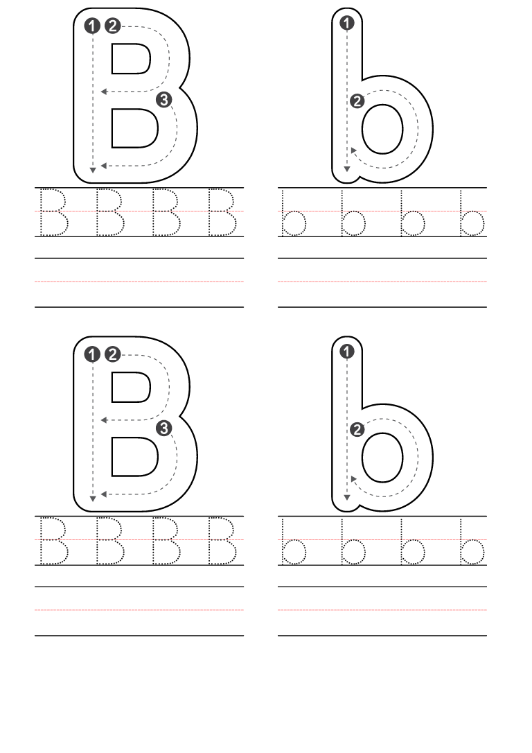 Free Preschool Letter B Worksheets Printable PDF Free Preschool Letter B Worksheets Printable PDF