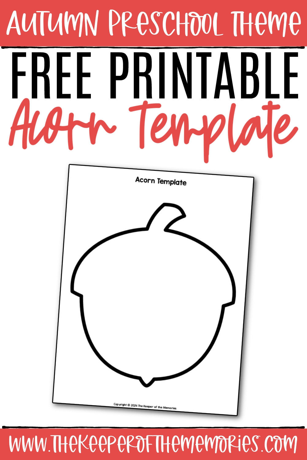 free printable acorn template free printable acorn template
