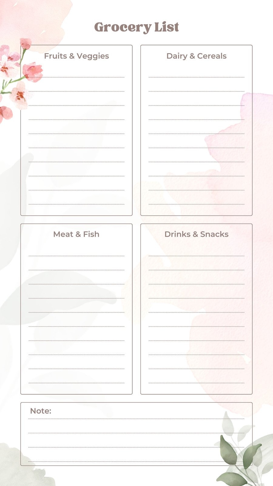 printable grocery list template printable grocery list template