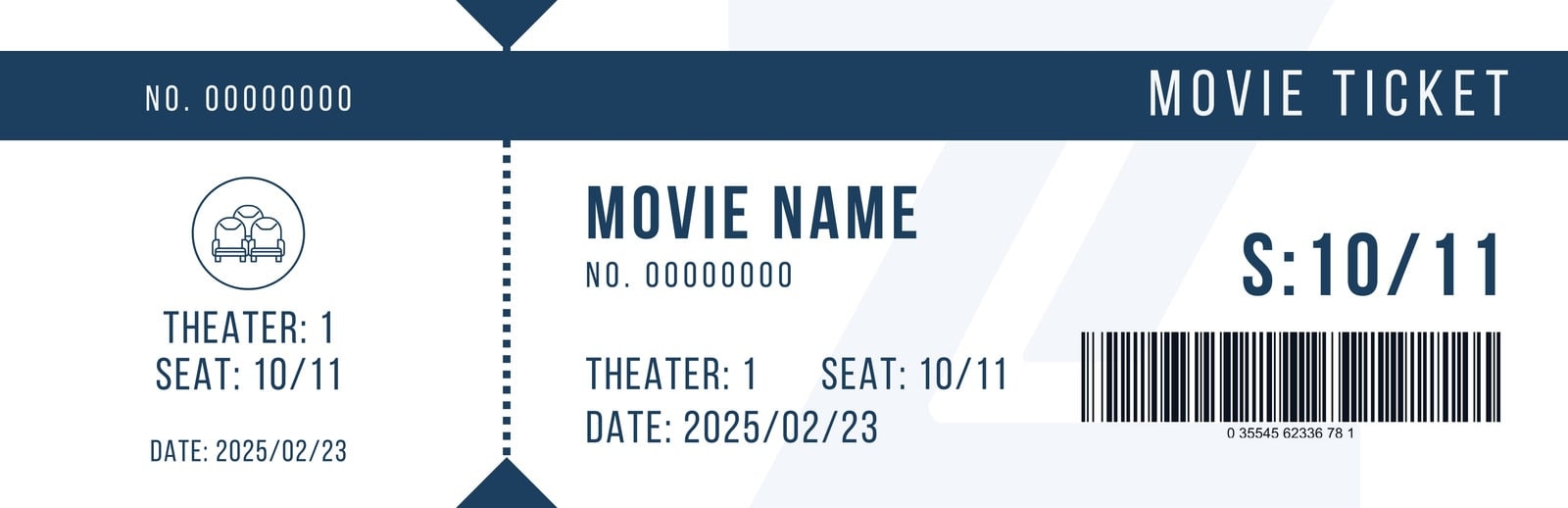 Free Printable And Customizable Movie Ticket Templates Canva Free Printable And Customizable Movie Ticket Templates Canva