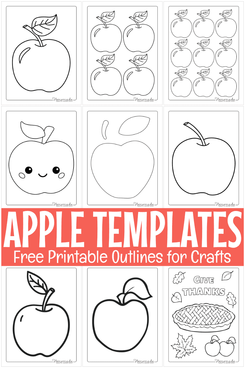 Free Printable Apple Template Downloadable PDFs Free Printable Apple Template Downloadable PDFs