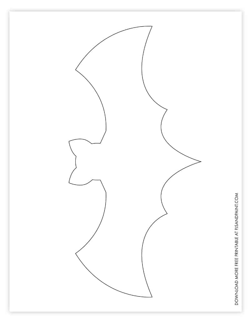 bat template printable free