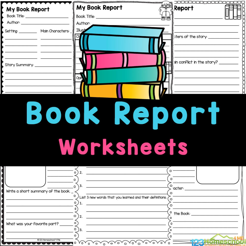 FREE Printable Book Report Worksheets And Template Form FREE Printable Book Report Worksheets And Template Form